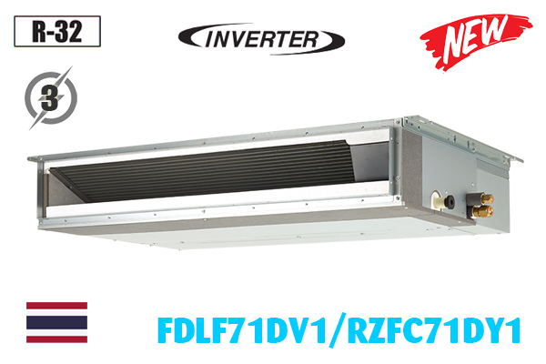 Điều hòa Daikin nối ống gió 24.200BTU inverter 3 Pha FDLF71DV1/RZFC71EY1